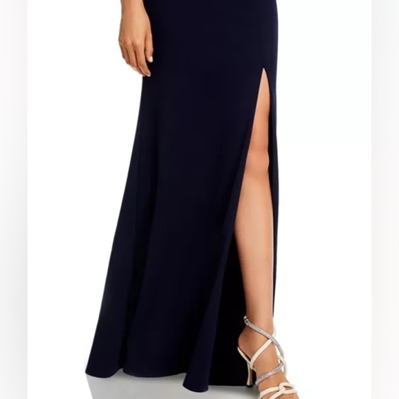 AQUA Strapless GownLength Evening Dress Sweetheart neck Mermaid silhouette, New - Picture 4 of 16